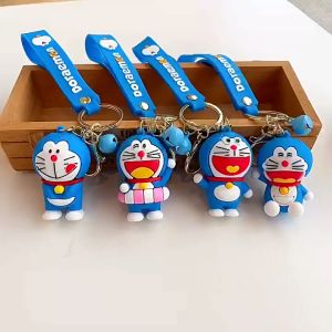 Gantungan Kunci Kartun Doraemon Lucu Tas PVC Liontin Gantungan Kunci Tas Gantungan Kunci Mobil