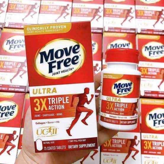 Move Free Ultra 3x Triple Action 75 Tablets Schiff Move Free Ultra Triple Action 75 Coated Tablets พร้อมกล่อง