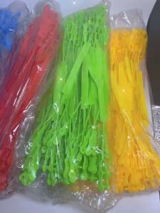100pcs/pack Gift Wrapper  Loop Handle Gift Paper Bag Handle  Random Plain Color