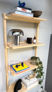detachable groove wooden shelves easy to assemble book shelves and organizer