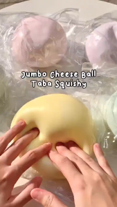 [HOT]Mainan Pereda Stress Big Cheese Ball Jumbo Squishy Slime Aman Dan Tidak Beracun Mainan Anak Slow and Soft Viral