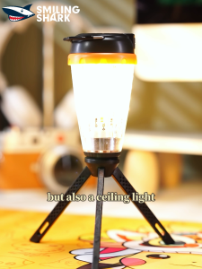 SMILING SHARK LY8305 LED Flashlight Magnetic Camping Light 5Mode White Warm Light Type-c Rechargeable Torch Light Waterproof Outdoor Camping Working