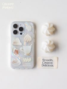 Double Layer Silicone Soft Shell Phone Case with Large Hole Protection Cute Shell Design for Apple Mobile Phones by CreamyMarket