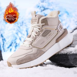 CVPAJ | Thick Warm Winter Snow Boots for Men and Teenagers Waterproof Slip-resistant High-top