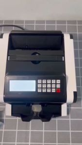 Money Counter Machine Electronic Multi Currency Banknote Counter Cash Counting Money bill counter with UV/MG Counterfeit Detection LED Display for New bills Banks Shops