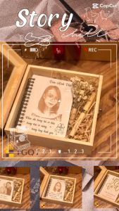 Bộ quà sinh nhật ý nghĩa cho nam nữ - combo hộp quà gồm sổ và bút khắc hình và chữ theo yêu cầu - quà tốt nghiệp quà 8/3 ấn tượng