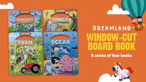 Board Books/ Early Learning Picture Book with Fun Facts Bright Pages & Die-Cut Shape Design for Kids Age 3-5 Years