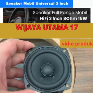COD iLouder Speaker Full Range Mobil HiFi 3 Inch 8Ohm 15W AL1D / speaker mobil super full bas 6 inch 12 inch subwoofer 8 inch 10 inch murah avansa apv advance ayla agla / speaker mobil bluetooth box belakang bmw boston bass tube serbaguna terbaik jernih