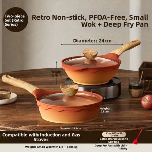 AMERCOOK | PFOA Free Deep Frying Pan