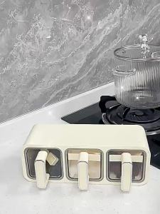 Wall-mounted Seasoning Containers Combination Set
