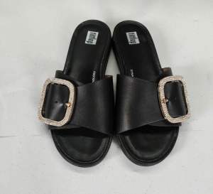 🔥Dép fitflop 2 quai ngang khóa vuông đính hạt