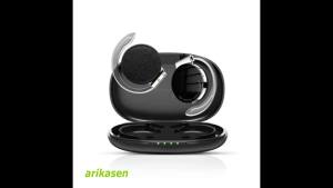 Open Ear Headphones TWS Wireless Bluetooth Earphones Noise Cancelling Microphones Headsets with Lights for Night Runnning Sport