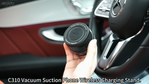 YESIDO C310 Fully Electric Automatic Vacuum Adsorption 15W Wireless Fast Charger Strong Magnetic Anti-Shaking Ultra Strong Magsafe Magnets Intelligent Pump Long Battery Life Yesido Premium Model C310