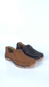 Sepatu Casual Pria Model Slip On Kulit Sapi Mamojosfore KT69