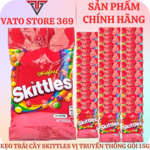 Kẹo trái cây SKITTLES original vị truyền thống gói 15g