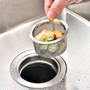 【Free Shipping】Kitchen Sink Stainless Steel Filter Mesh Sink Floor Drain Filter Residue Funnel