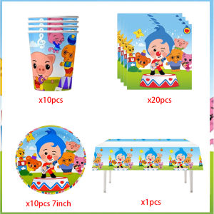 Hasbro | Circus Theme Clown Birthday Party Decorations Cartoon Balloons Plates Cups Tableware Set for Baby Shower Kids Party Favors Gifts