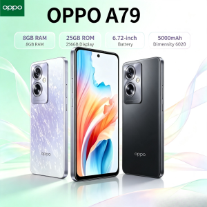 OPPO | 2026 new phone OPPO A79 Smartphone 8GB RAM 256GB Storage Unlocked Dual SIM 6.2 FHD+ Waterdrop Screen Mediatek Helio P60 AI Chip