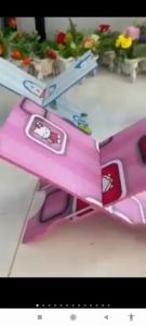 Meja Ngaji Lipat Belajar Baca Al-Quran Anak Karakter Meja Lipet Kayu Portabel Karakter Lucu