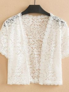 เสื้อคลุมกันแดดแขนสั้นผ้าลูกไม้ ชุดเดรส ชุดคลุมไหล่ ชุดเสื้อผ้าผู้หญิง ฤดูร้อน 2025 ปกติ ปกติ ปกติ ปกติ ปกติ