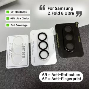 Transparent 9H Hardness Lens Tempered Glass Film for Samsung Galaxy Z Fold 8 Ultra 7 6 Shatterproof Camera Full Coverage Protect