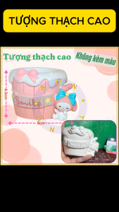 Tượng thạch cao ống cắm bút chậu trồng hoa Hình hũ mật ong Melody D11 (Không kèm màu) tô tượng đồ chơi cho trẻ