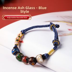 YISHUIGE | Aromatic Ash Glass Colorful Bracelet