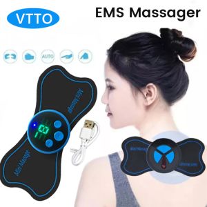 VTto EMS Massage Dán mát xa cổ Thiết Bị sạc USB Bấm huyệt Cổ Tử cung Massager Relie