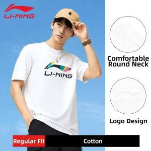 Li-Ning | Cotton Comfort Breathable Mens Short Sleeve Tshirt