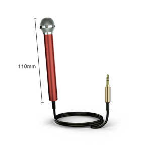 Mini Karaoke Microphone Mobile Phone 5V Sound Card Special Small Handheld Capacitor Microphone for Singing And Live Broadcasting