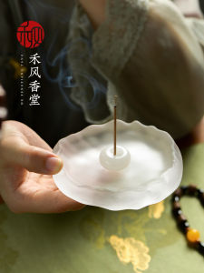 Đĩa Đựng Hương Đá Ngọc Bích Ice Type Không Để Bụi Sáng Tạo Đế Đựng Hương Trang Trí Nhà Phong Cách Trung Hoa Đĩa Đựng Hương Bằng Đá