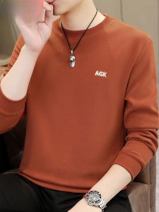 HENGYUANXIANG | Chengyuan Spring Autumn New Style Mens Round Neck Sweatshirt High End Casual Embroidered Overhead Long Sleeve Base T-shirt