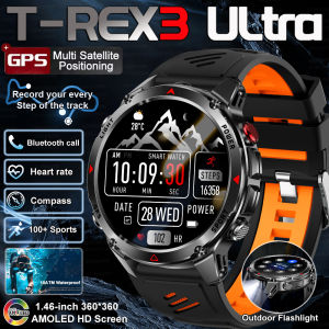 2025 New Military Bluetooth Call Smart Watch Built-in GPS Compass Barometric Altimeter Waterproof Sports HD Call Smart watch Men