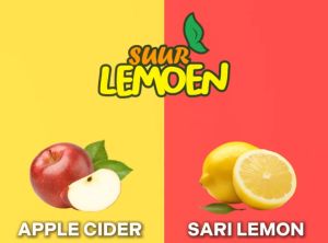 Promo Paket Hemat Diet Sehat Bundling Cuka Apel + Sari Lemon Murni By Suur Lemon