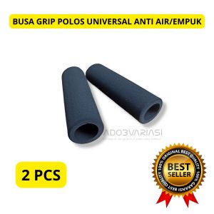 BUSA HANDGRIP MOTOR UNIVERSAL SEPASANG WARNA HITAM POLOS
