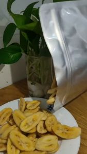 500g Chuối sấy giòn nguyên miếng không đường không dầu tốt cho sức khỏe 500gr