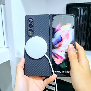 🤩Cost-Effective🚀2in1 Genuine Carbon Fiber Matte Case for VIVO X Fold 2 XFold2 Splicing Real Aramid Fiber Ultra Thin Lightweight Armor Hard Cover