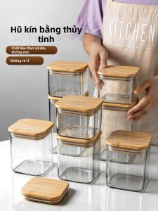 KuaKe | Food Grade Transparent Moisture Proof Large Capacity Glass Food Container