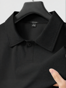 Jeanswest | Áo Polo Nam Mùa Hè Lụa Ice Silk Đen Khô Nhanh
