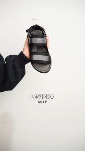 Fertig - Levizka Grey - Sandal Gunung Pria Wanita - Open Toe Adjustable Strap Ringan & Nyaman