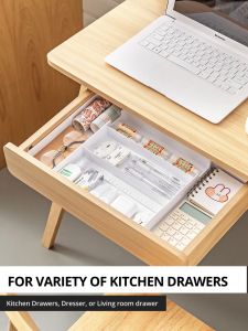 Utensils Tray Holder Kitchen Racks Organizer Tableware Storage Box Plastic Container Cutlery Rack Spoon Fork Tools