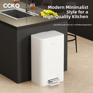 Superme | Large Capacity Covered Trash Can