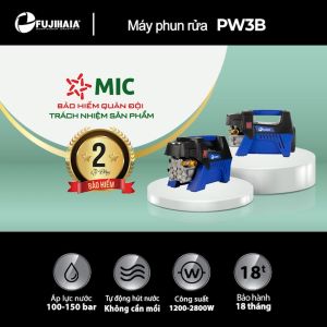Máy rửa xe áp lực cao mô tơ cảm ứng từ Fujihaia 2800W áp lực cao 130 bar dành cho gia đình công nghệ Nhật Bảo hành 18 tháng