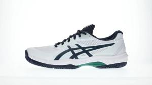 ASICS Men GAME FF Tennis Shoes in White/Midnight