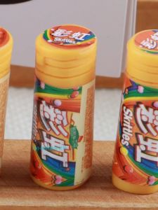 Miniature Dollhouse Accessories Rainbow Candy Realistic Mini Toys for Childrens Imaginative Play Home Living Scene Decorations