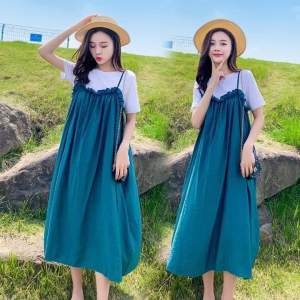 (đủ size từ 45-100kg)Váy bầu bigsize giả yếm cực xinh