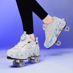 Electric Adjustable Roller Skates Shoes