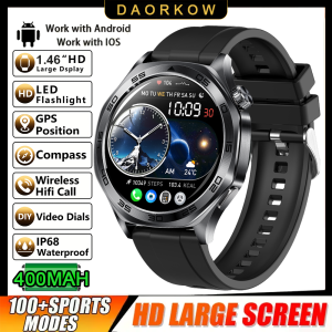 2026 Smart Watch 400 mAh Battery Over 100 Types of Exercise Modes Built-in Flashlight Compass and Wireless Communication.