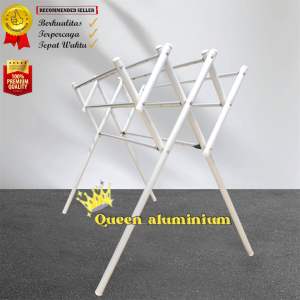 PROMO - Jemuran Pakaian / Jemuran Baju Lipat Aluminium Arcer Orange 140cm