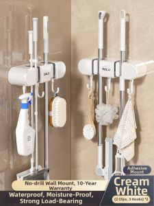 YUHANG | Wall Mountable Mop and Broom Hanger